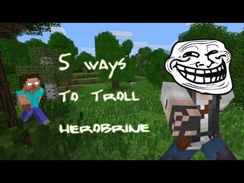 how to be herobrine in minecraft