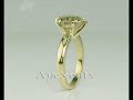 6.31CT SOLITAIRE ROUND DIAMOND RING 18K YELLOW GOLD