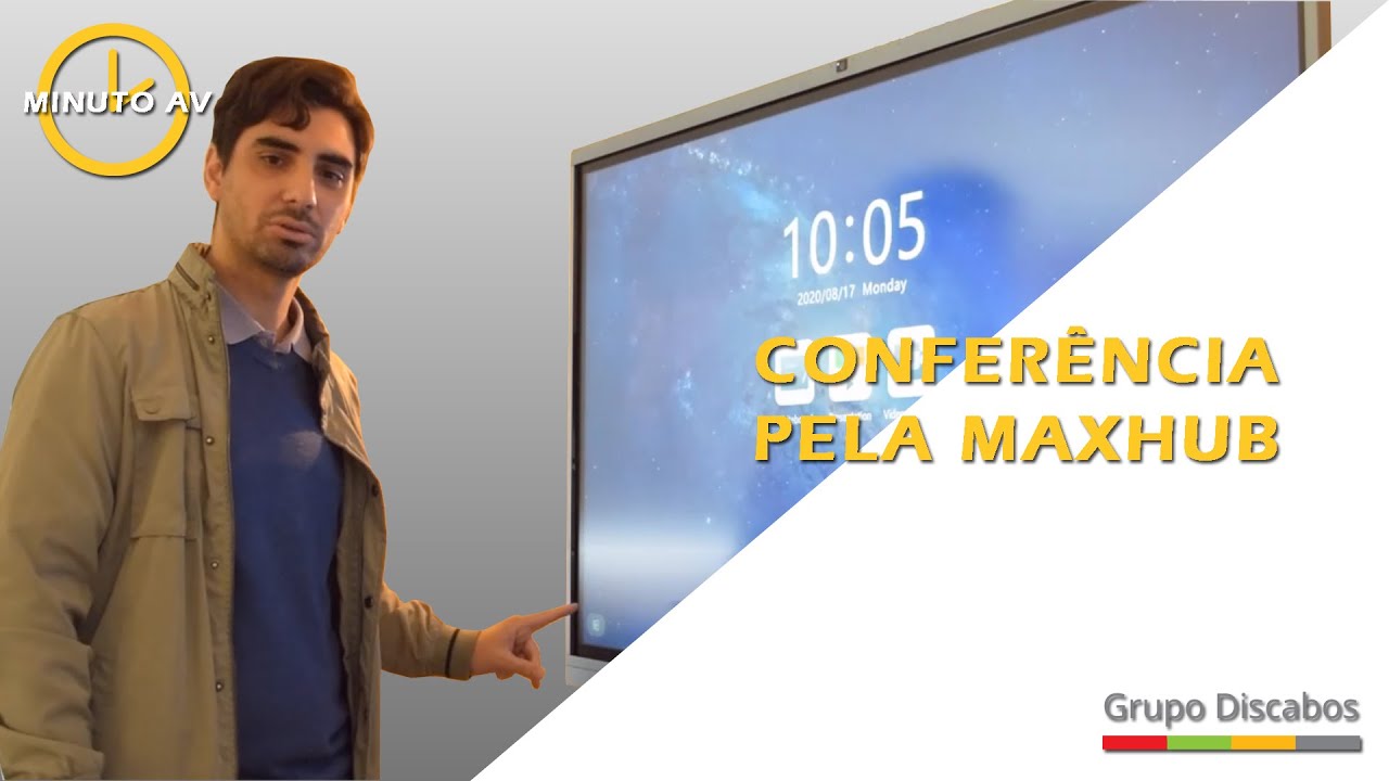 Como realizar videoconferência pelo monitor interativo Maxhub?