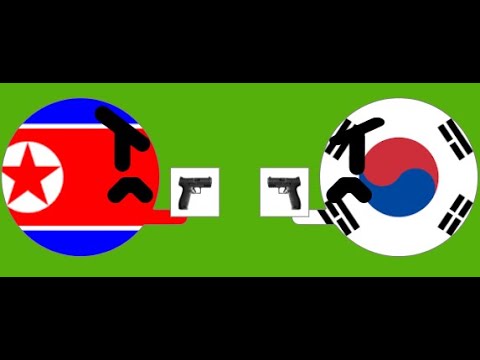 Territory Wars Marble Race - North Korea vs South Korea