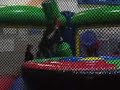 Kara and Andy inflatable fight