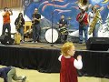 the conclusion of scrambled ape's version of the raymond scott tune powerhouse, performed at the holiday market, lane county fairgrounds, in eugene, oregon, november 30th, 2008.