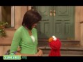 First Lady Michelle Obama visits Sesame Street part of Sesame Workshops Healthy Habits For Life initiative. Mrs. Obama and her pal Elmo talk about eating right, exercising regularly and being a healthy and positive role model for children. Please visit www.sesamestreet.org for more healthy tips!