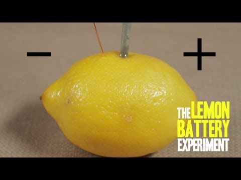 how to produce electricity from a lemon