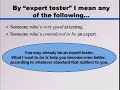 Becoming a Software Testing Expert