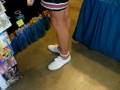 Canid Keds shopping at street fair