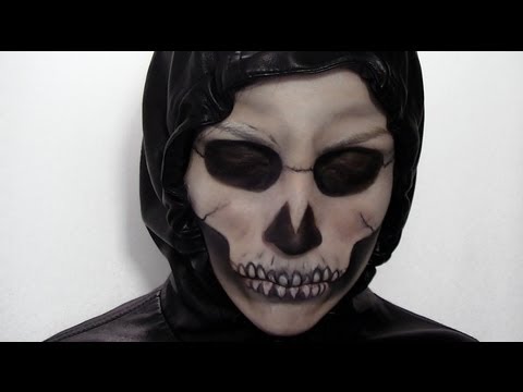 Maquillage d'Halloween : Squelette