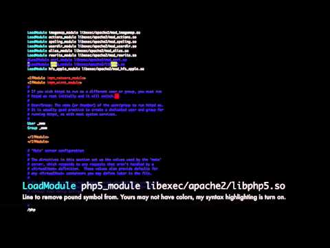 how to enable php on a mac