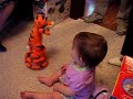 Cosette bouncing with Tigger