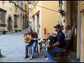 accordian and guitar in Barga Italy accordian and guitar in Barga Italy