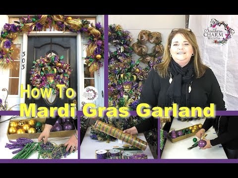 how to attach ornaments to garland