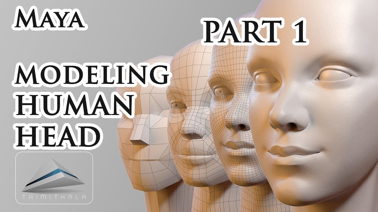 explaining topology 3d head modeling maya tutorial