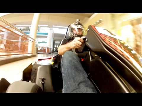 gokart - Two high-performance electric go karts from Pole Position Raceway speed through the Destiny USA mall in Syracuse, New York during open hours. Watch mall foun...