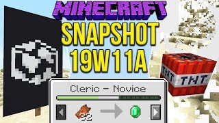 Minecraft 1 14 Snapshot 19w11a New Villager Trading Globe Banner