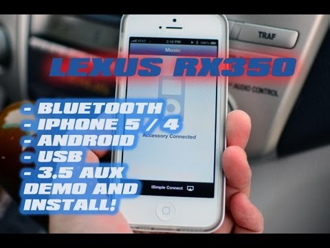 how to sync iphone to lexus rx 350