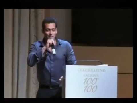 Salman'S Dabangg Style Tribute For Sachin