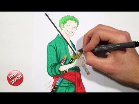 how to draw zoro