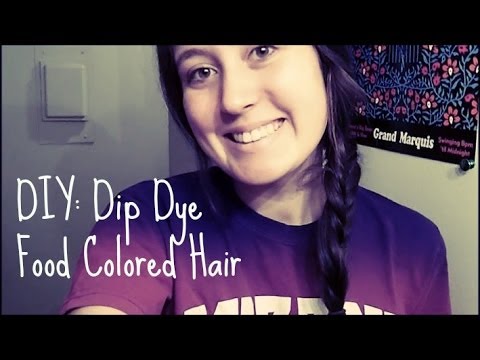 how to dye hair with food coloring