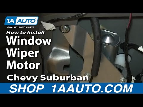 How To Install Replace Rear Window Wiper Motor 2000-06 Chevy Suburban Tahoe