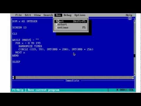 how to draw a line in qbasic