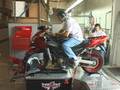 2001 Kawasaki Ninja ZX-12R with TBR Exhaust on our dyno.