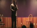 an excerpt of a solo concert at bates college by bill mchenry 2006