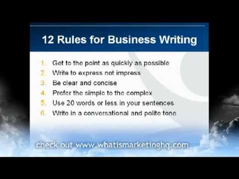 how to write business letter