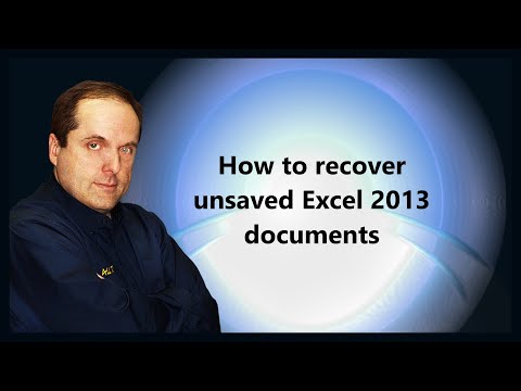how to recover unsaved excel file