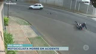 Motociclista de 22 anos morre num acidente em São Manuel
