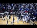 Cincinnati Bearcats versus Xavier bench clearing brawl