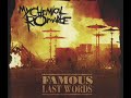 My Chemical Romance - Famous Last Words!.