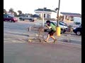 Asian Falls on Shopping Cart