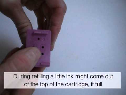 how to fill hp 61 ink cartridge