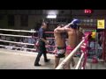 Tanwa (Tiger Muay Thai) scores a 2nd round DOUBLE Elbow KO @ Patong Boxing Stadium