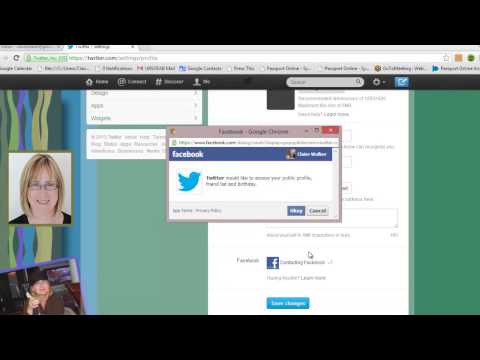 how to link facebook page to twitter