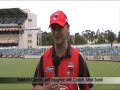 Redbacks Assistant Coach, Jeff Vaughan with Coach, Mark Sorell