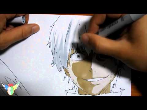 how to draw white hair