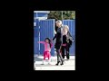 exclusive____ johnny hallyday ,laeticia and her grand mother take jade and joy at the school in pacific palisades,california.