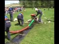 Hasičské závody v Kotlasích 2008. Útok družstva mužů Poděšín.