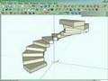 Escalera caracol sketchup