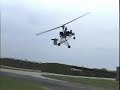 monarch gyrocopter doing stop and drop landings