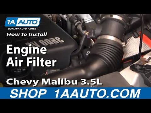 How To Install Replace Engine Air Filter 04-08 Chevy Malibu 3.5L 1AAuto.com