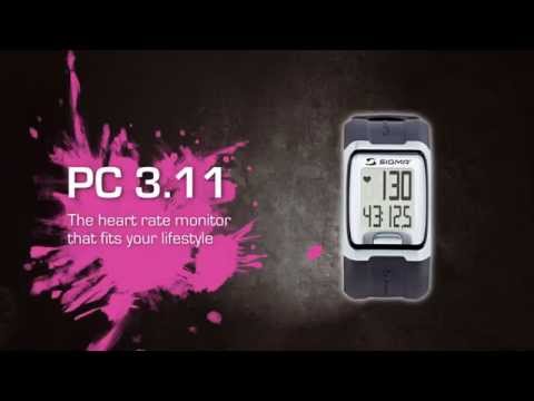 Видео о Пульсометр Sigma Sport PC 3.11 pink