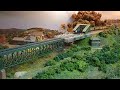 Model Power 4-4-0 with a mixed train