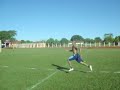 Horacio 40 metros, 4.8s/ 40 jardas, 4.26s