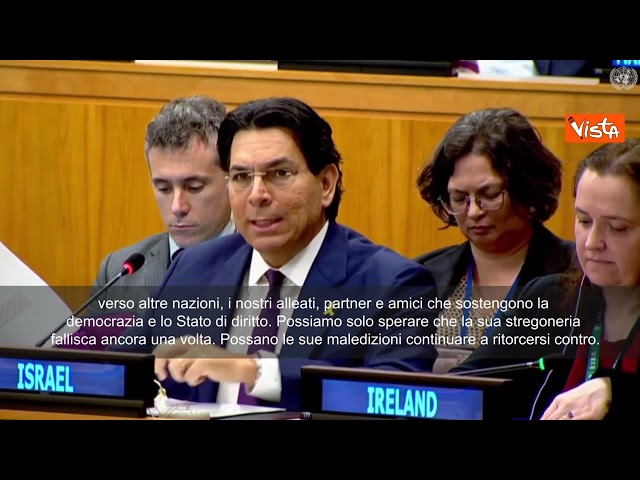 Delegato Israele all'Onu vs Francesca Albanese: Strega fallita, sei complice dei terroristi