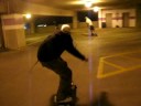 Skateboarding parking garage