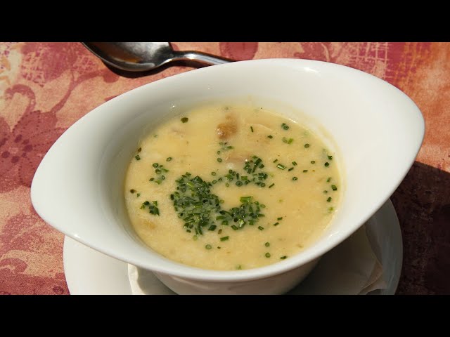 Kartoffelsamtsuppe mit Steinpilzen | Rezeptempfehlung Topfgucker-TV
