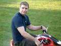 Brad Riding A Mini Crochrocket