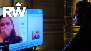 Robbie Williams - Robbie Gives Away Tickets To His Take The Crown Stadium Tour 2013 On Skype